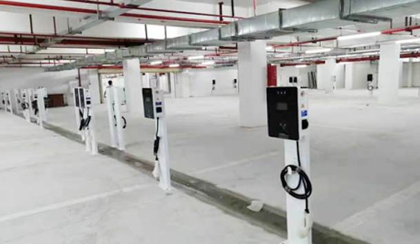 中山敏捷領(lǐng)航公館充電站7KW交流充電樁項目案例